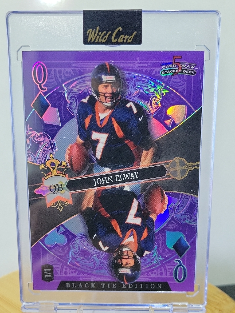 John Elway Collector Card - Purple Black Tie Edition
